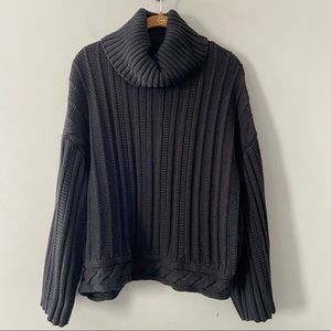 Gap Factory Chunky Cowl Neck Cable Knit Sweater XL